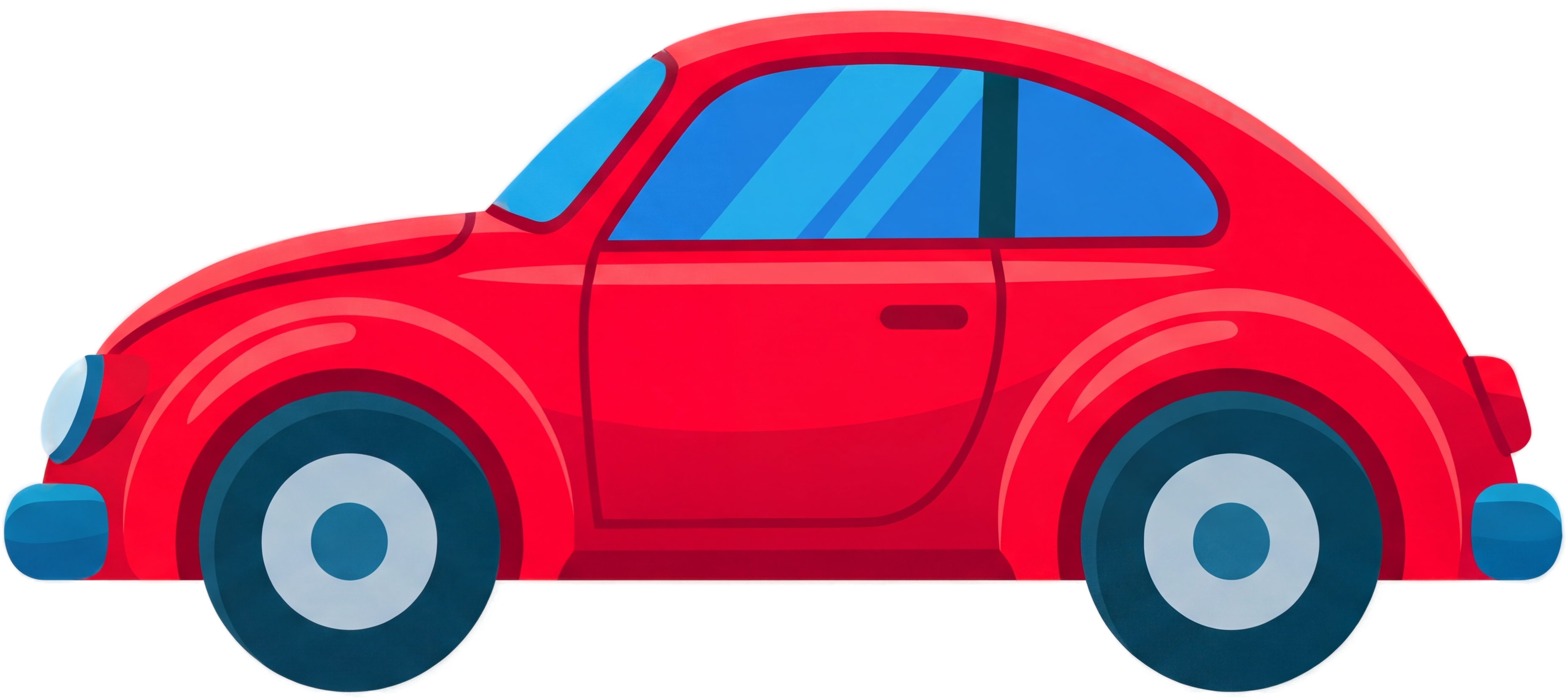 Červené auto